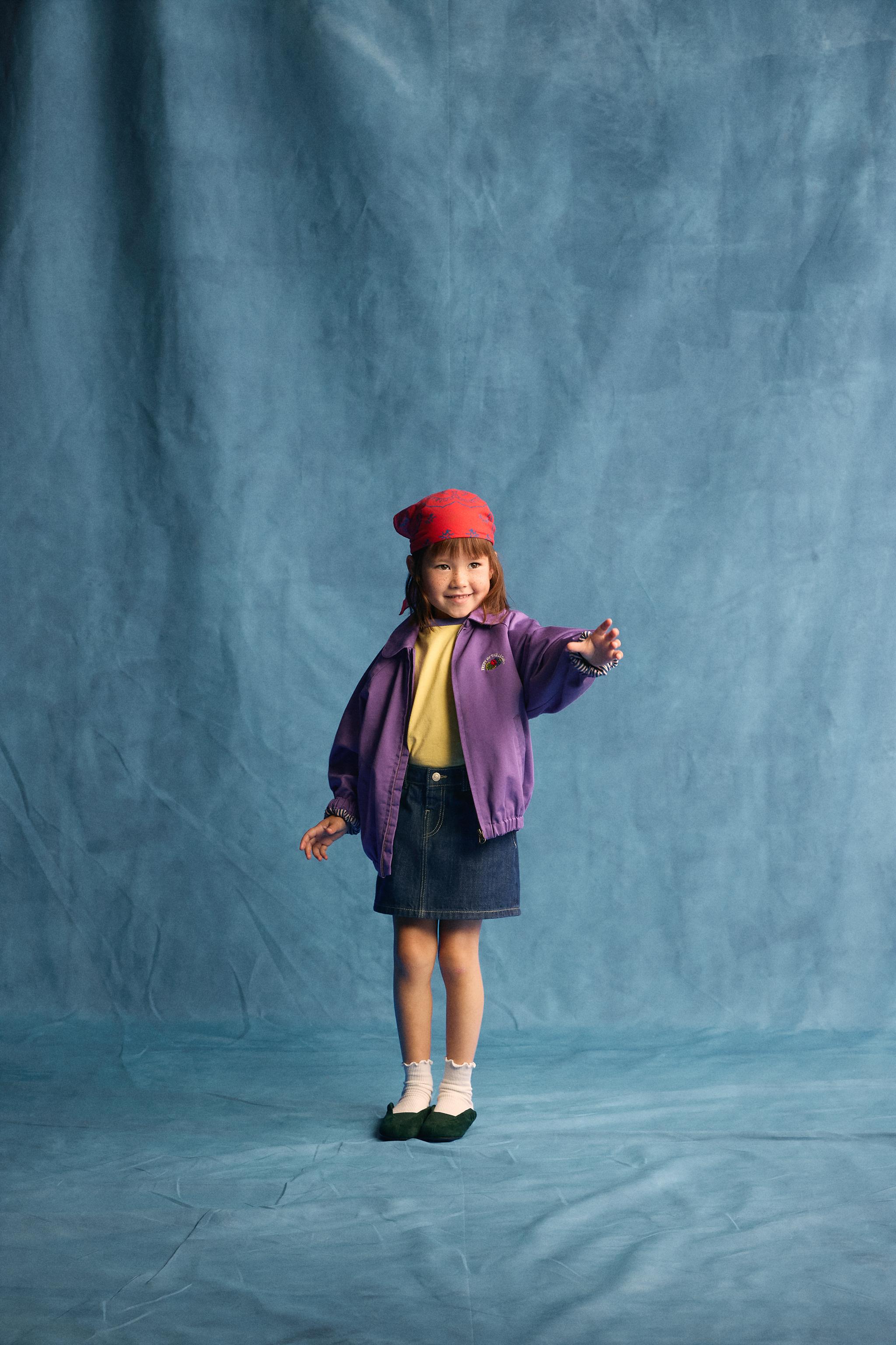 JUPE EN JEAN BRODÉE FRUIT OF THE LOOM™